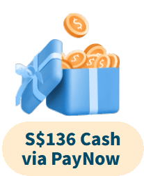 S$136 Upsized Cash via PayNow