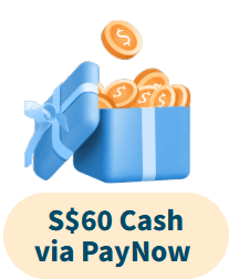 S$60 Cash via PayNow