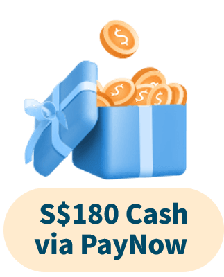 S$180 Cash + 30,000 miles