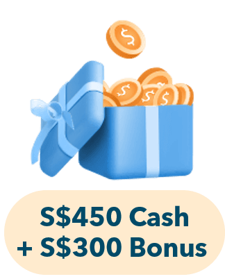S$450 Cash + S$300 Bonus Cash via PayNow