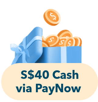 S$40 Cash via PayNow