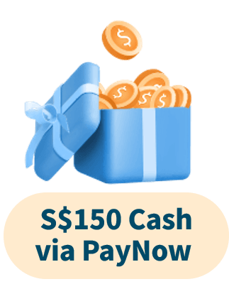 S$150 Cash via PayNow